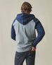 Men's Raglan Colorblock Midweight Full Zip - Stormy Weather Pageant Blue